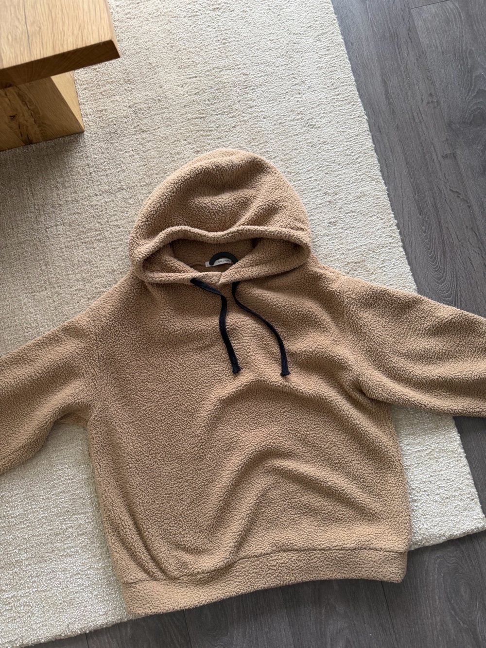 OAK + FORT Camel Sherpa Hoodie